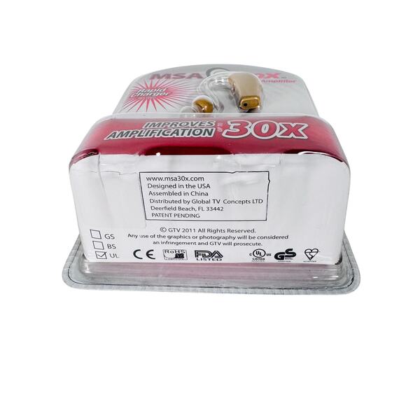 MSA 30X Sound Amplifier Ear Aid Rapid Charger Rechargeable Comfortable - Beige - Picture 5 of 8